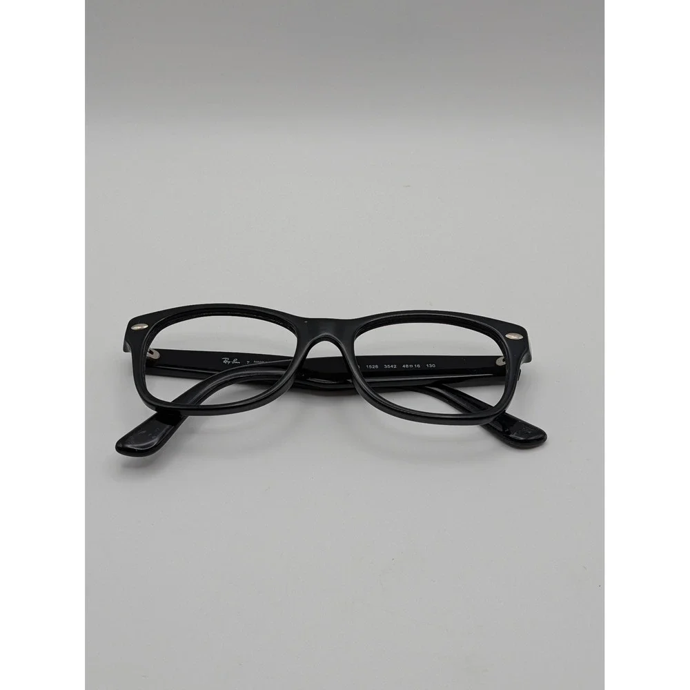 Ray-Ban RB1528 3542 Black Rectangle Eyeglass Frames Only Youth Petite 48-16-130